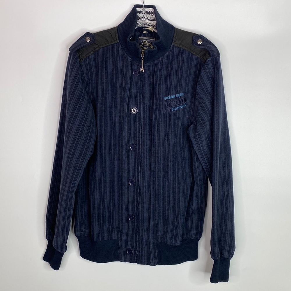 Petrol Precision Engine Muscle Navy Blue Jacket Large